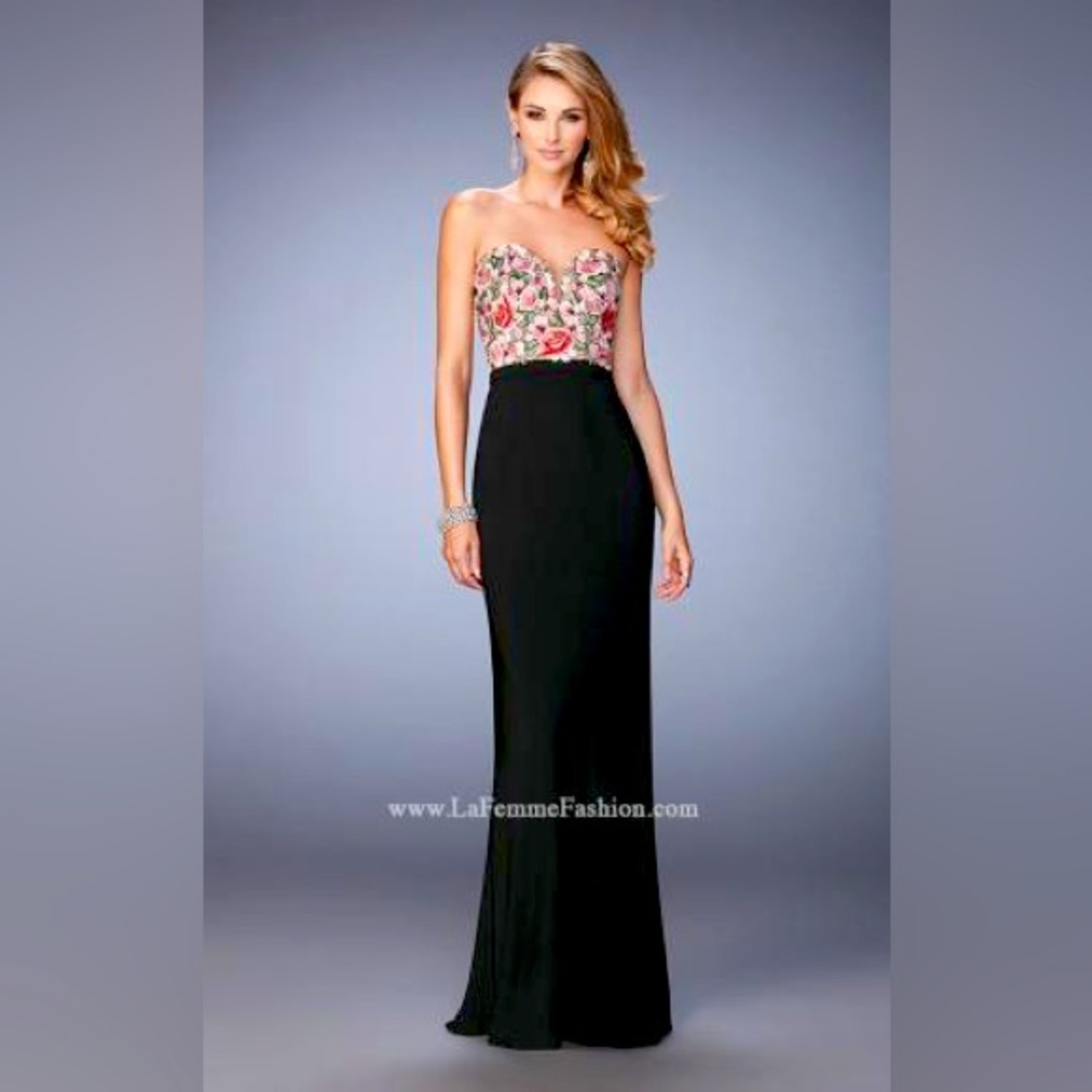 La Femme embroidered dress